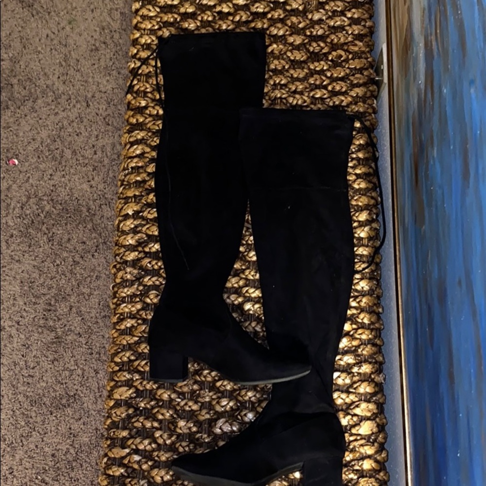 Black Knee High Boots